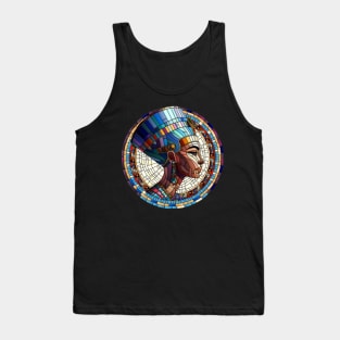 Egyptian Nefertiti -Mosaic Art Tank Top